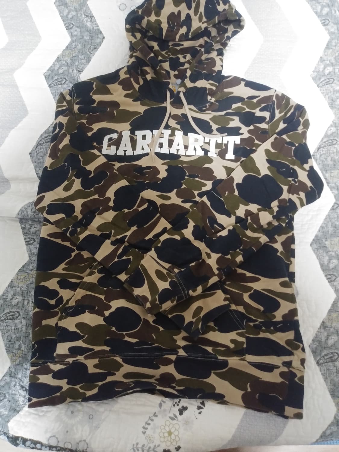 칼하트 카모 후드 티셔츠 M사이즈 상품이미지1
