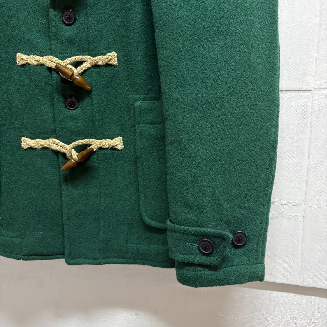 Graniph 그라니프 그린 더플 반코트 자켓  상품이미지3