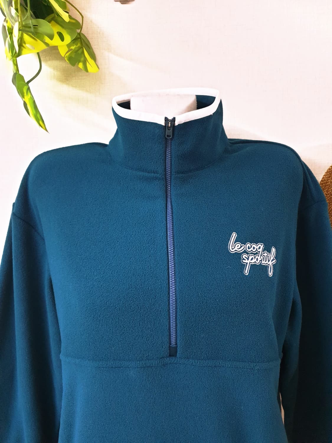 르꼬끄골프 24FW 남성후리스 아노락 티셔츠 95 청록  상품이미지3