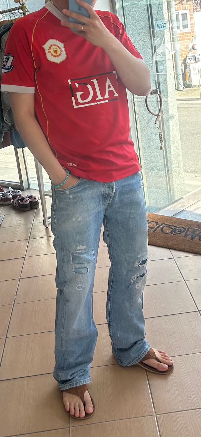 00‘s 리바이스501 리페어진 34in 상품이미지7