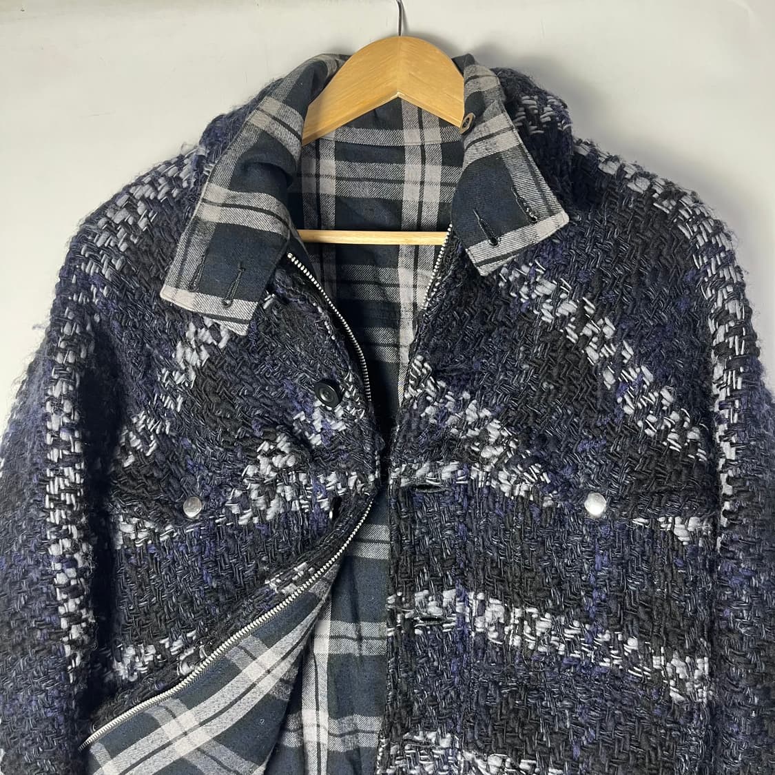 [Sacai] 15AW 사카이 리버시블 트위드 자켓 상품이미지4