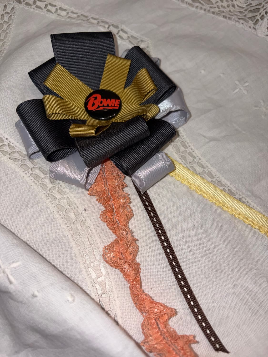 핸드메이드 로제트 리본 브로치 상품이미지3