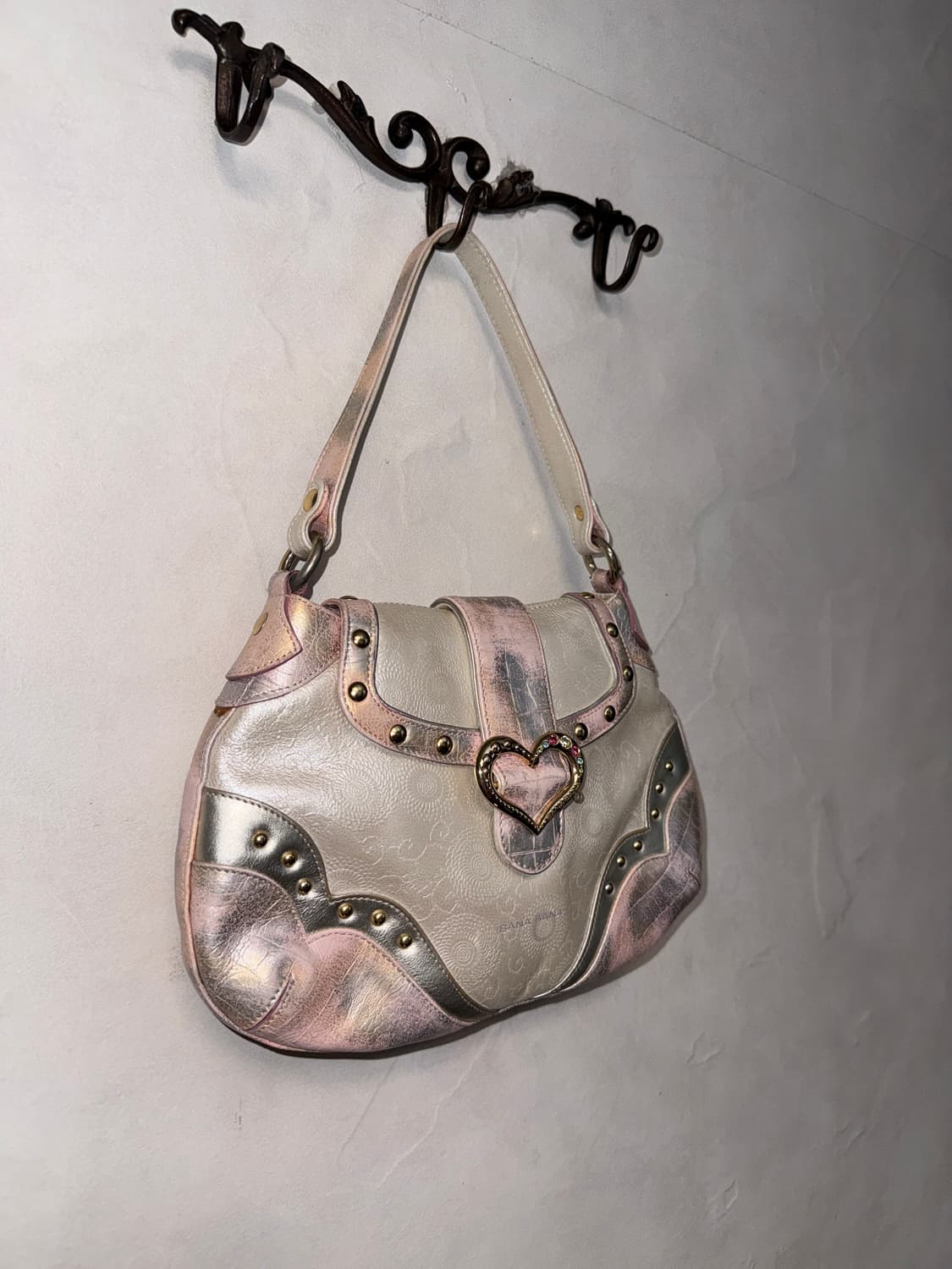 Banabana metal pink silver oriental 숄더백 상품이미지2