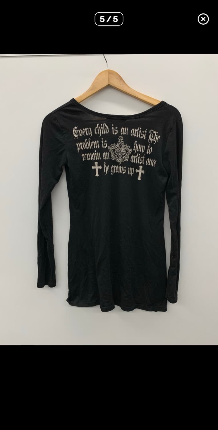 재패니즈 펑크 십자가 프린팅 롱슬리브 상품이미지5