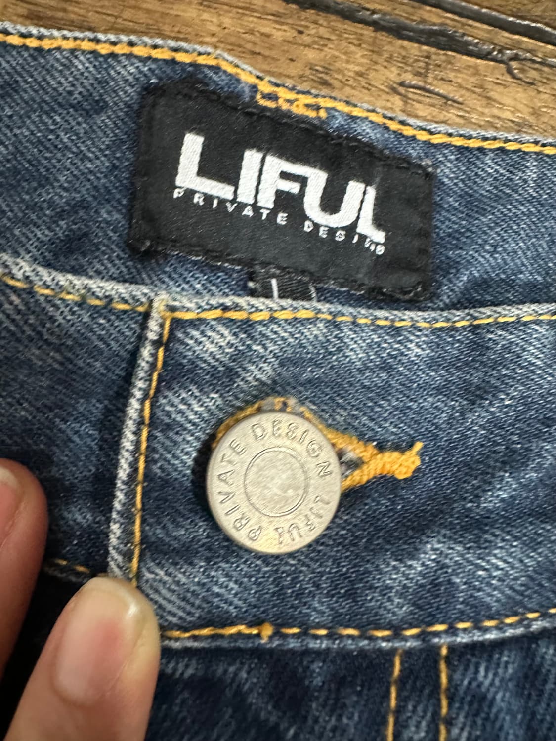 라이풀 LIFUL 디스트로이드 워싱 데님팬츠 슬림핏 청바지 32 상품이미지2