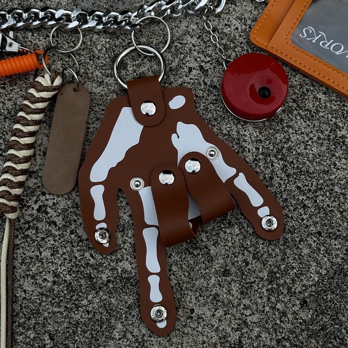 🔑키링 악세사리 팬츠 체인 (브라운)⛓️‍💥 상품이미지4