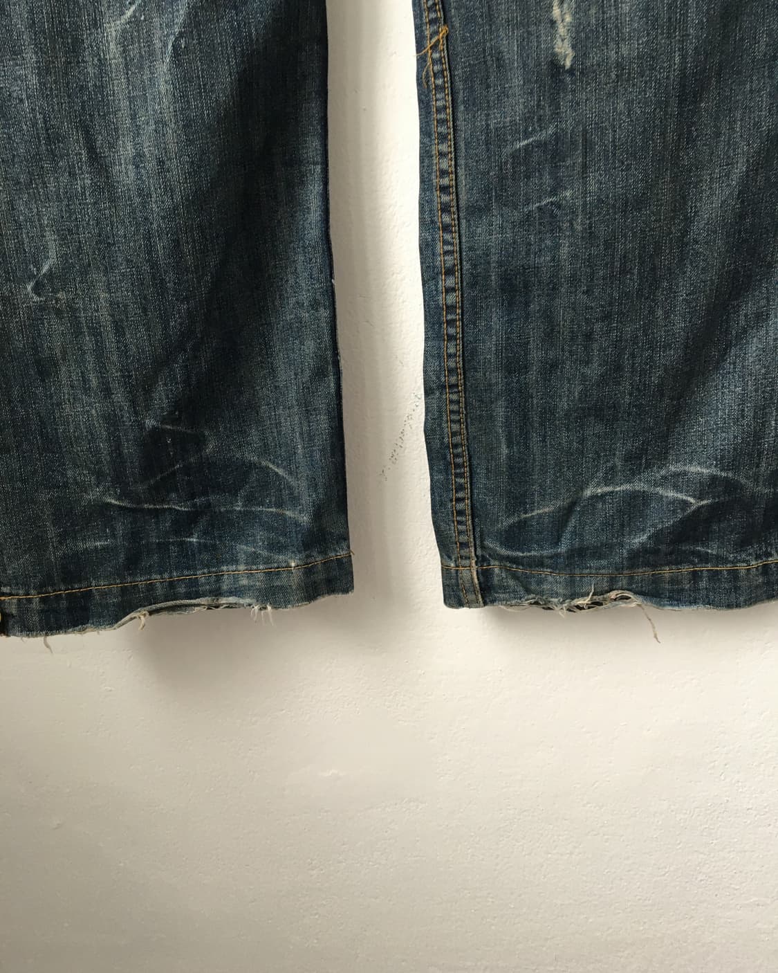 Camo pattern patch point denim pants 상품이미지5