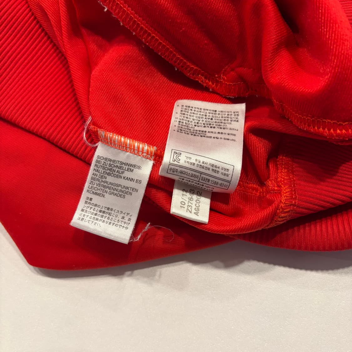 [105] 12s 아디다스 파이어버드 트랙탑 져지 레드 주황 D595 상품이미지8