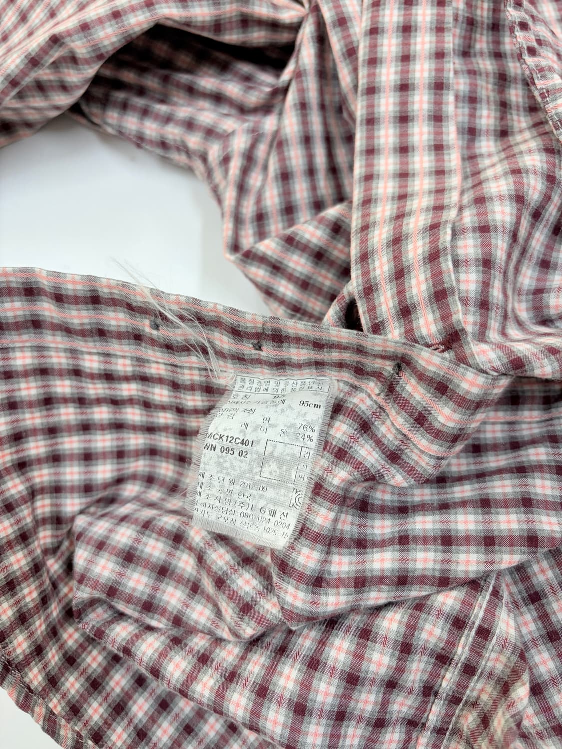 일꼬르소 깅엄 체크셔츠 상품이미지5