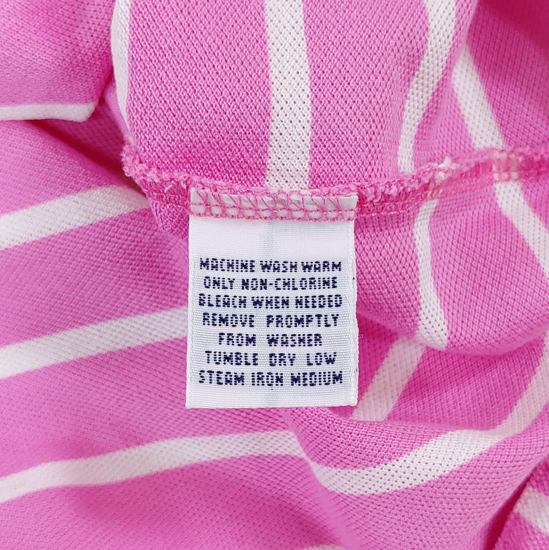 폴로 랄프로렌 스트라이프 피마코튼 반팔 카라티 M 상품이미지8