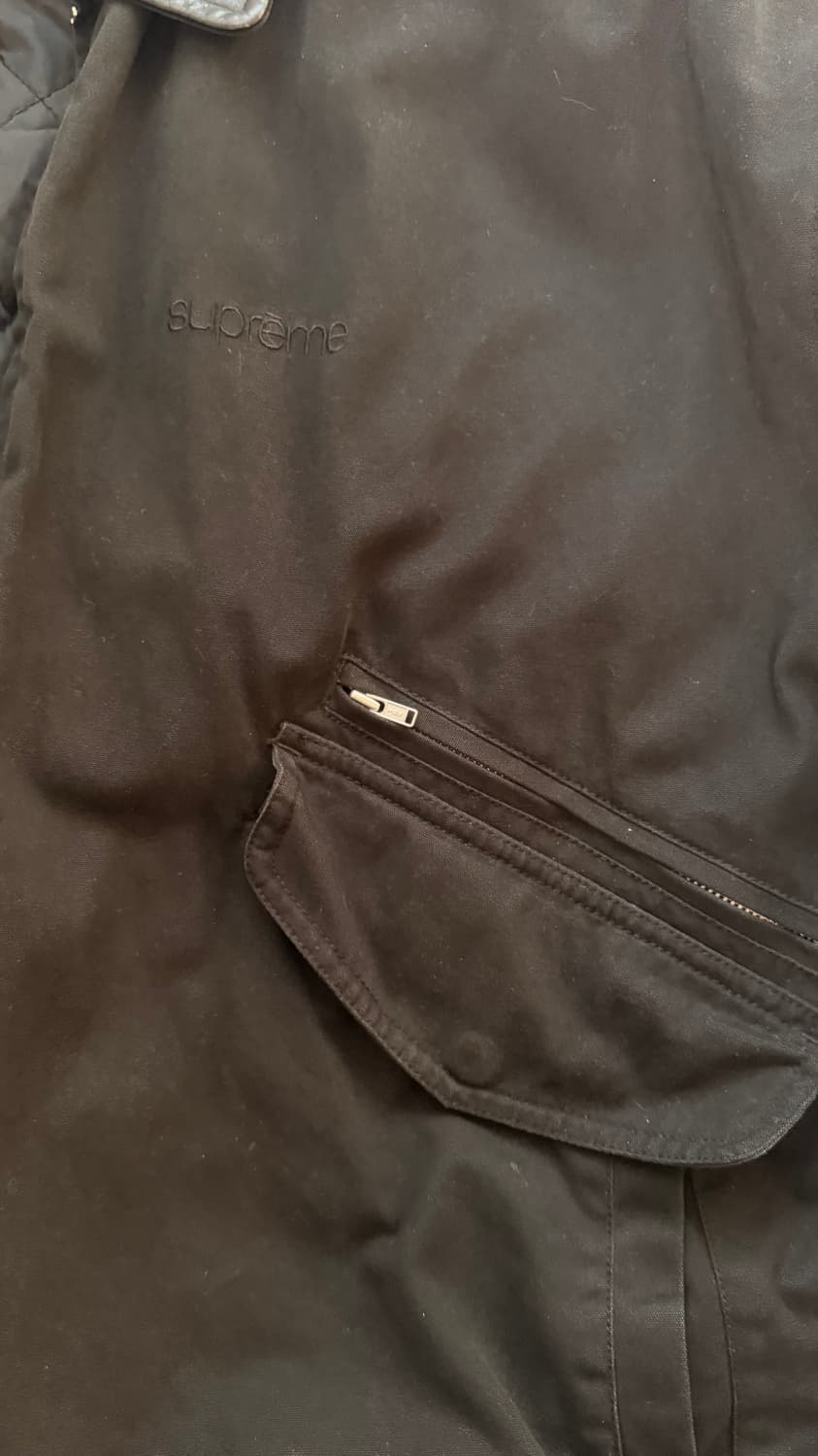 24FW 슈프림 레더칼라 블랙 XL 상품이미지5