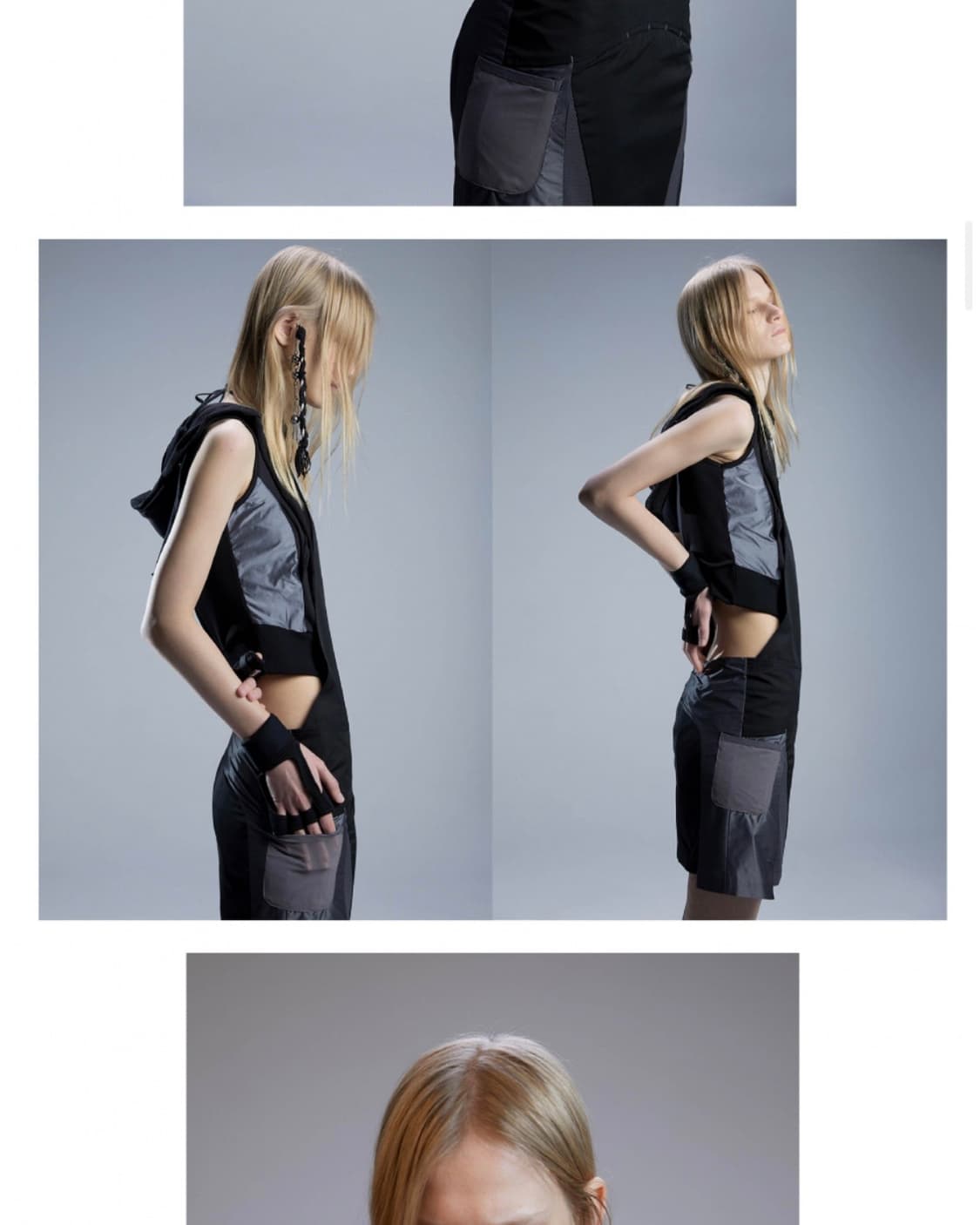 오호스 Muffler Boxer Hoodie Zip-up 블랙 상품이미지2