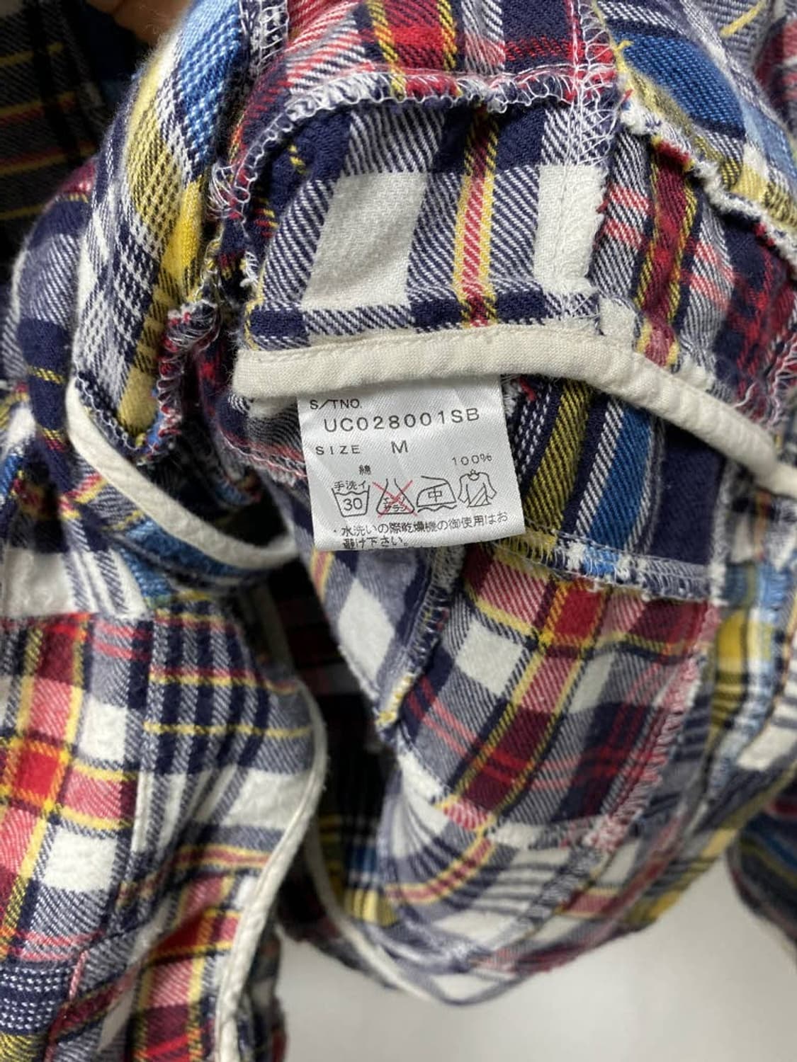 JPN madras check patchwork jk 상품이미지6