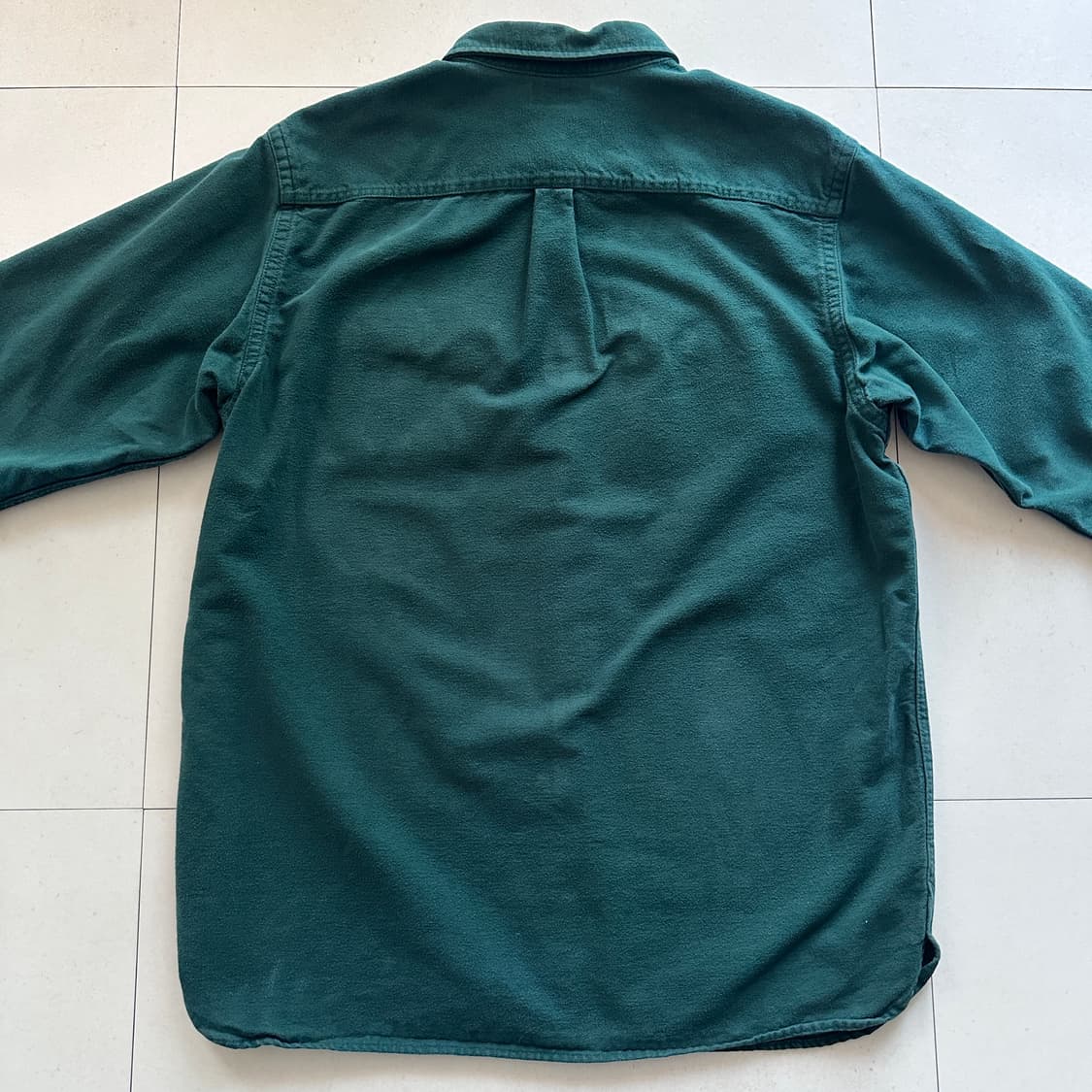 엘엘빈 샤모아 클로스 플란넬 해비 코튼 셔츠 그린 L-REG 상품이미지6