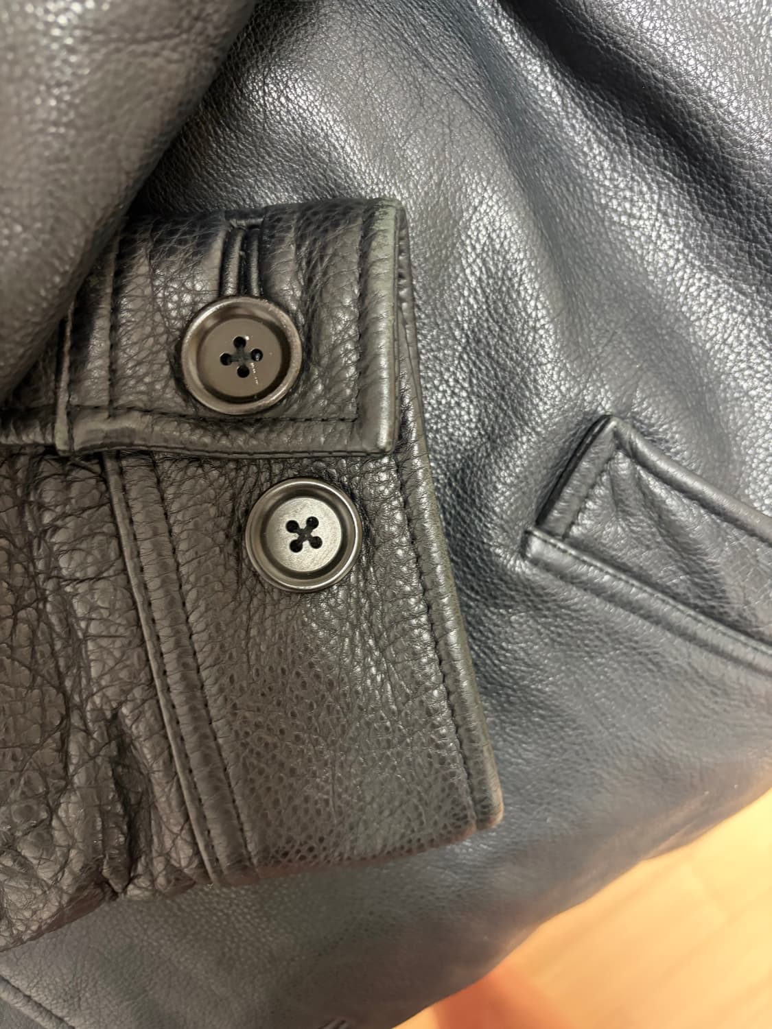 [L] 올드갭 레더 카코트 상품이미지5