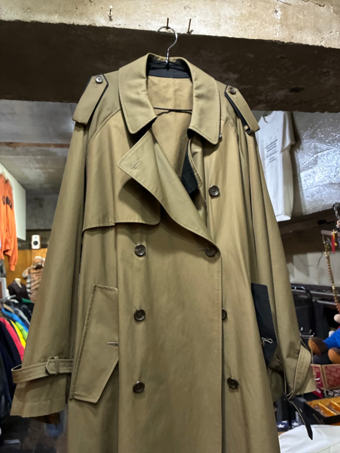 Steife 더블라펠 더블브레스트 코트 상품이미지1