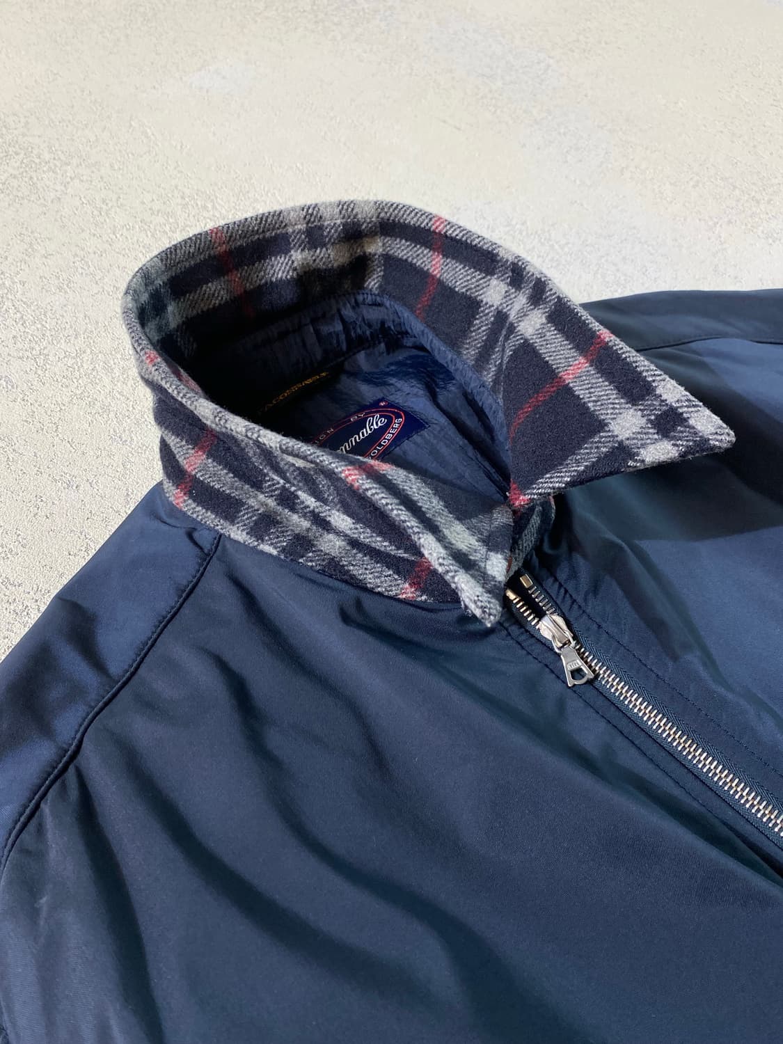 [105] 90s Faconnable 파소나블 아카이브 체크 집업 자켓 상품이미지3