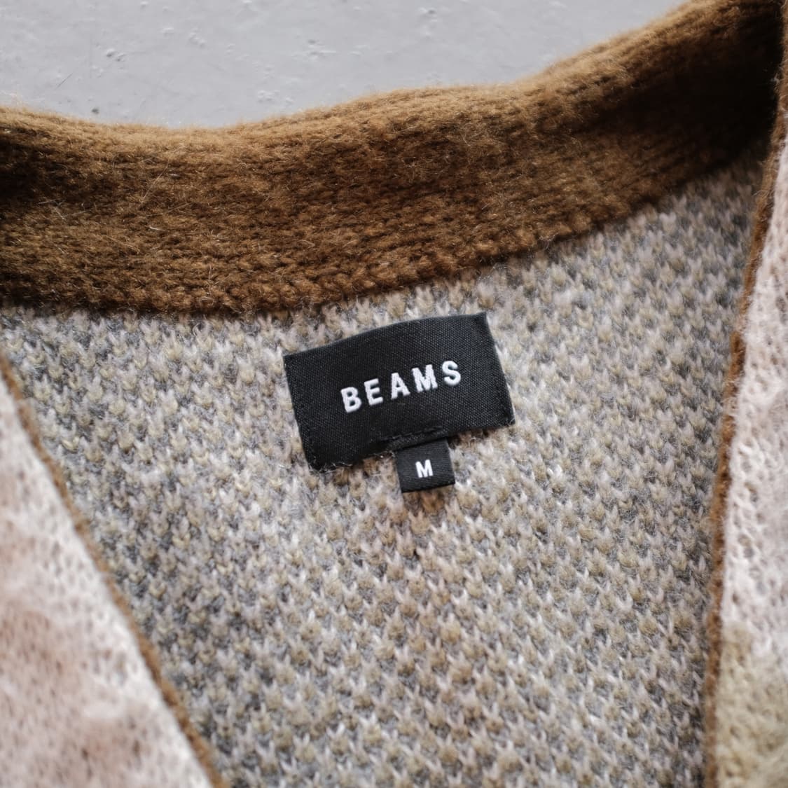 Beams Argyle Cardigan 상품이미지3