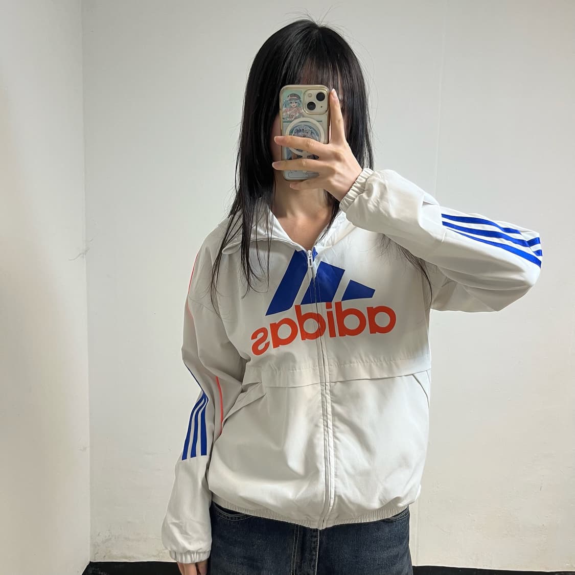 Adidas Beige Windbreaker 상품이미지1