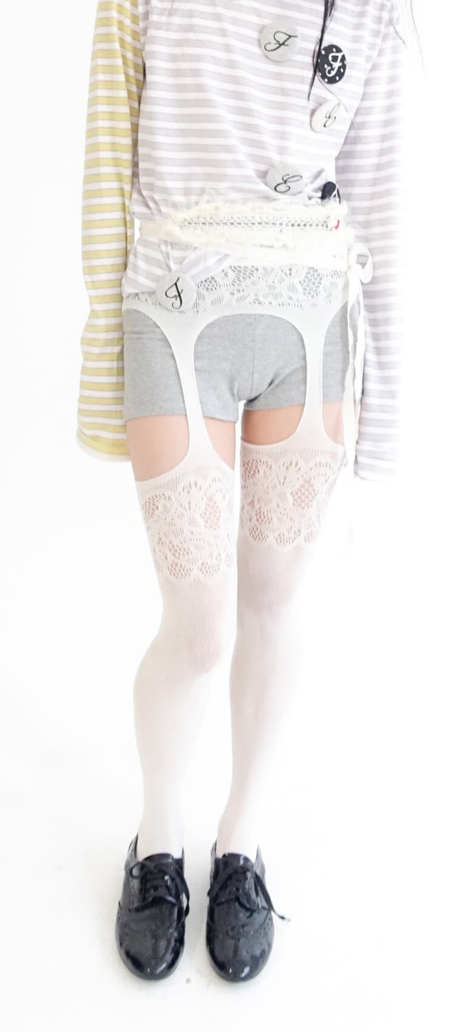 샵페어리 가터 스타킹 crochet garter stocking 상품이미지1