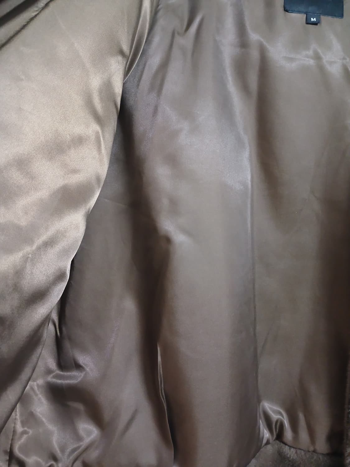 (M,95,66)LE TROIS 르투아 여성후드 퍼 숏자켓 브라운 상품이미지7