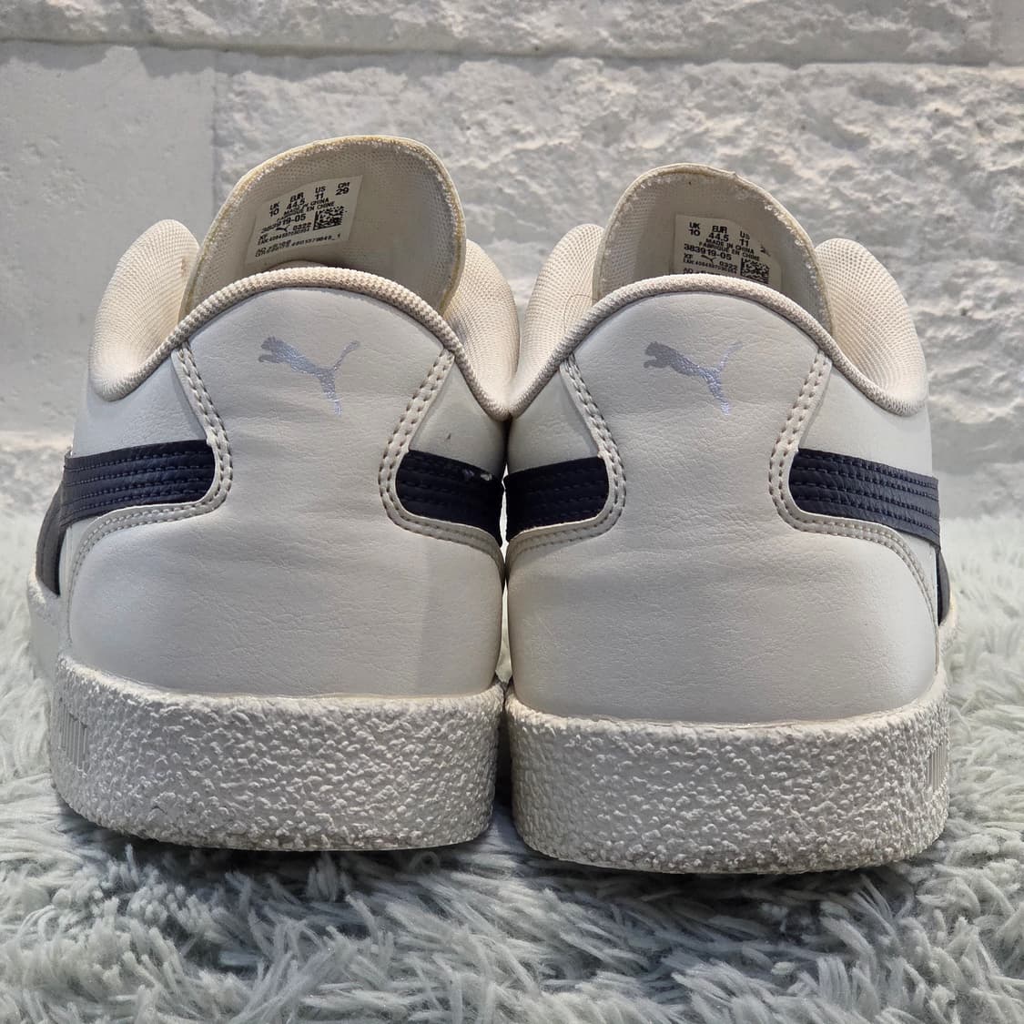 3q-6:푸마 슈퍼 팀 클래식 화이트 네이비(290mm)-상태긋 상품이미지3