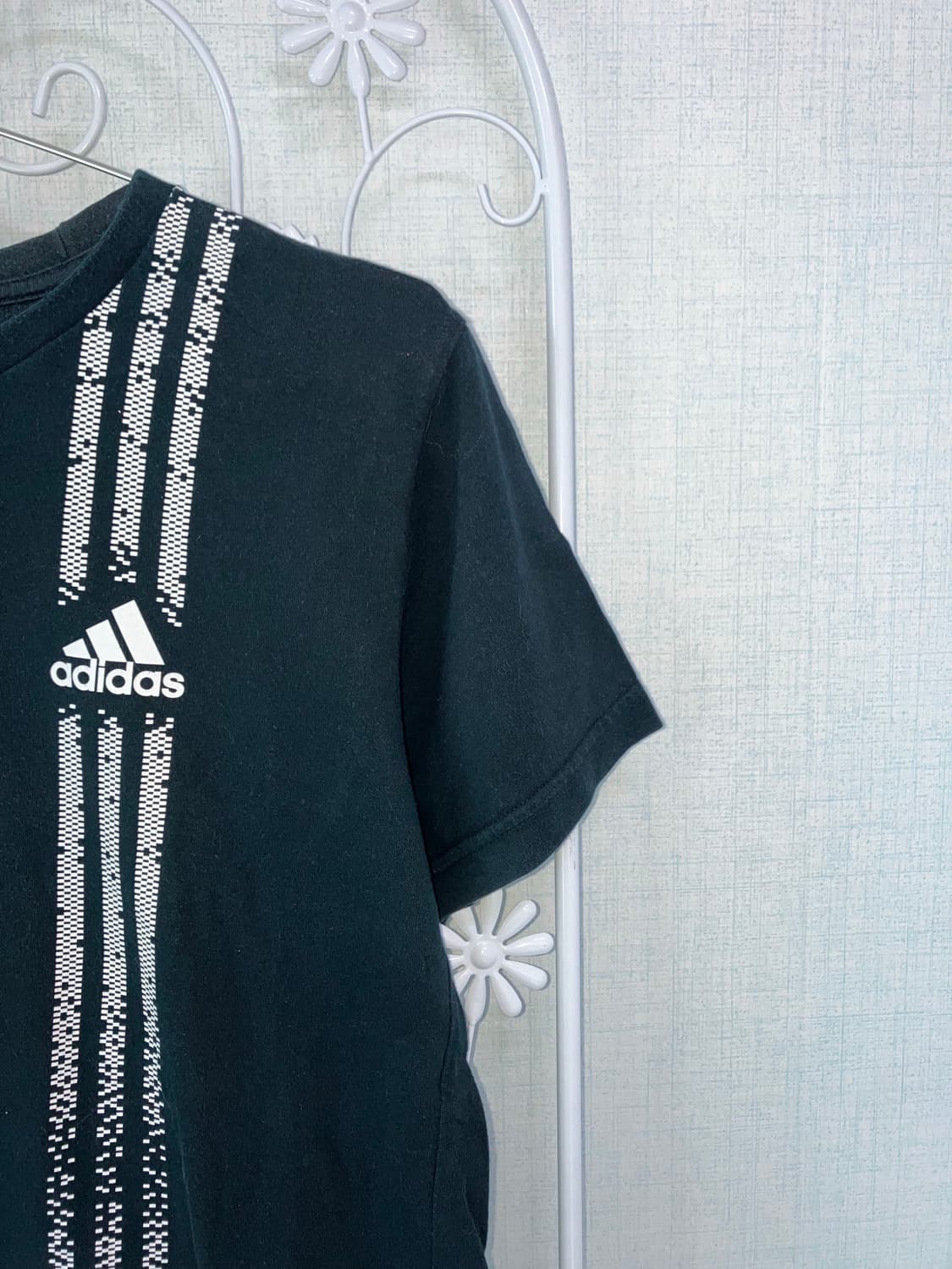 빈티지 블랙 아디다스 반팔 티셔츠 y2k 스트릿 갸루 펑키502   상품이미지4