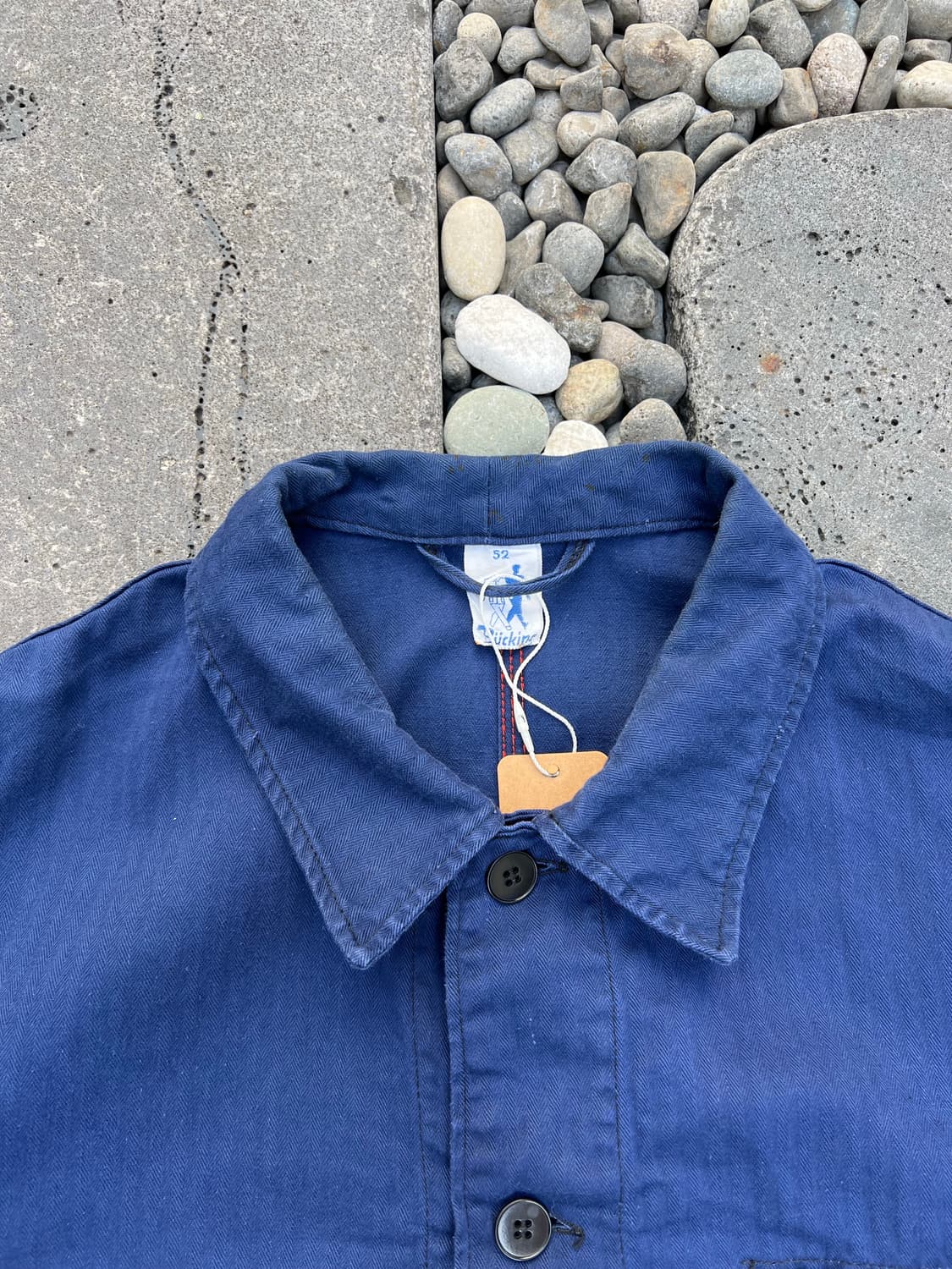 OLD VINTAGE BUCKING HBT 헤링본트윌코튼 프렌치워크자켓 상품이미지6