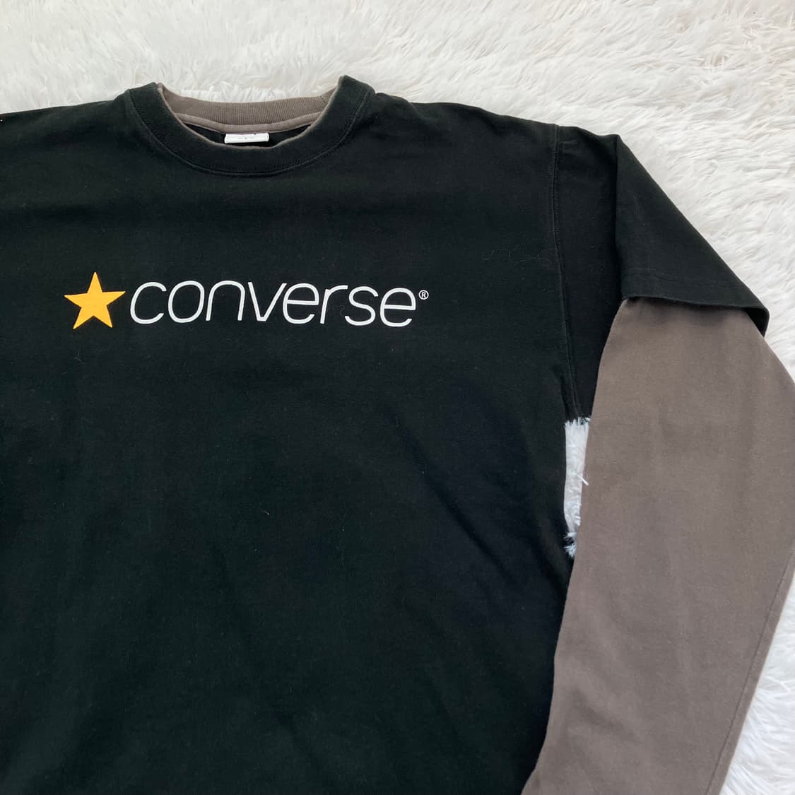 빈티지 컨버스 레이어드 긴팔 755 y2k 스트릿 갸루 펑키 일본빈티지 상품이미지3