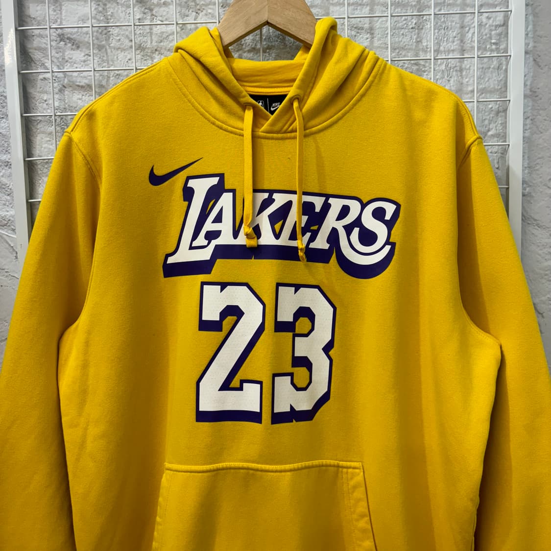 나이키 X NBA LA 레이커스 르브론 제임스 마킹 후드티 XL 상품이미지3