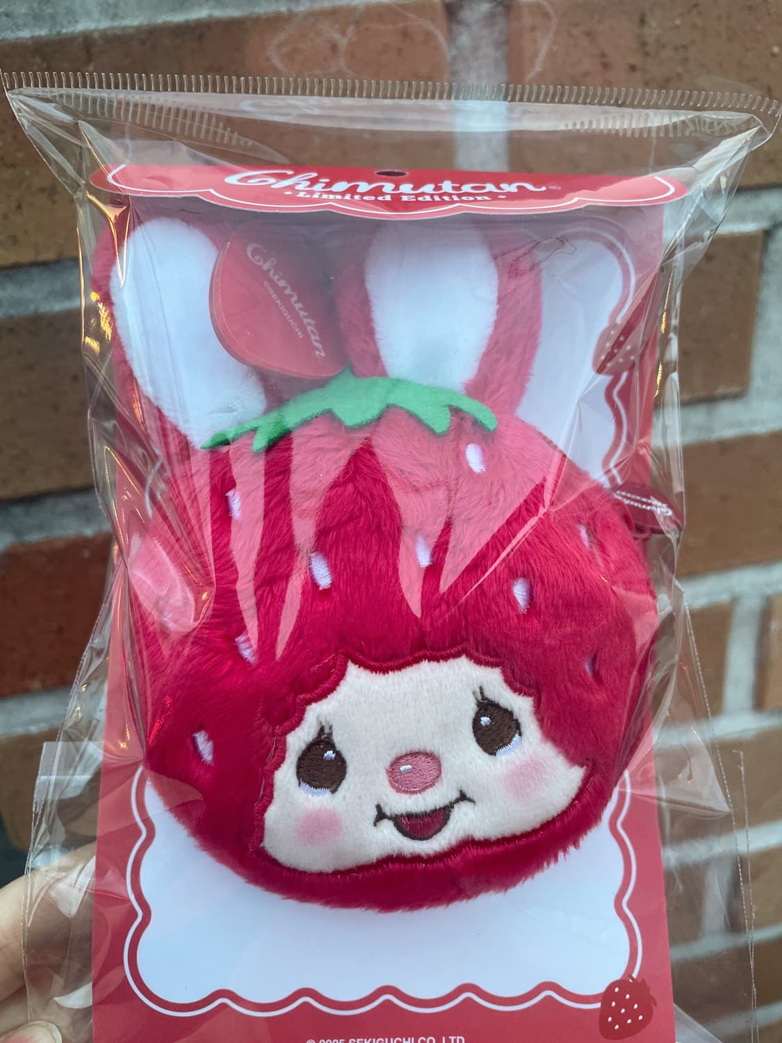 [새상품/한정판]몬치치 딸기 치무탄 파우치 카드지갑 동전지갑 키링 키체인 상품이미지1