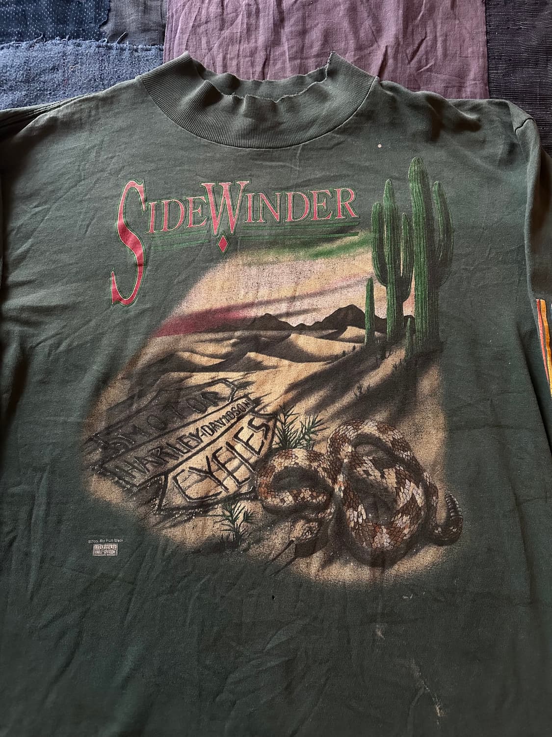90s USA Vintage Harley Davidson 롱슬리브 티셔츠 상품이미지2