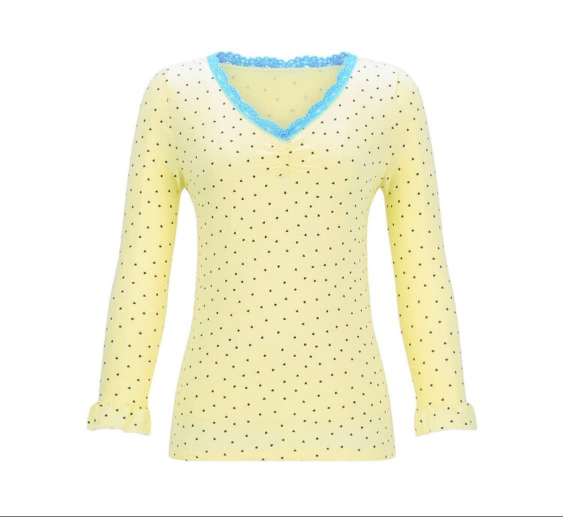 샵페어리 미니 하트레이스 탑 레몬(lemon) 상품이미지1