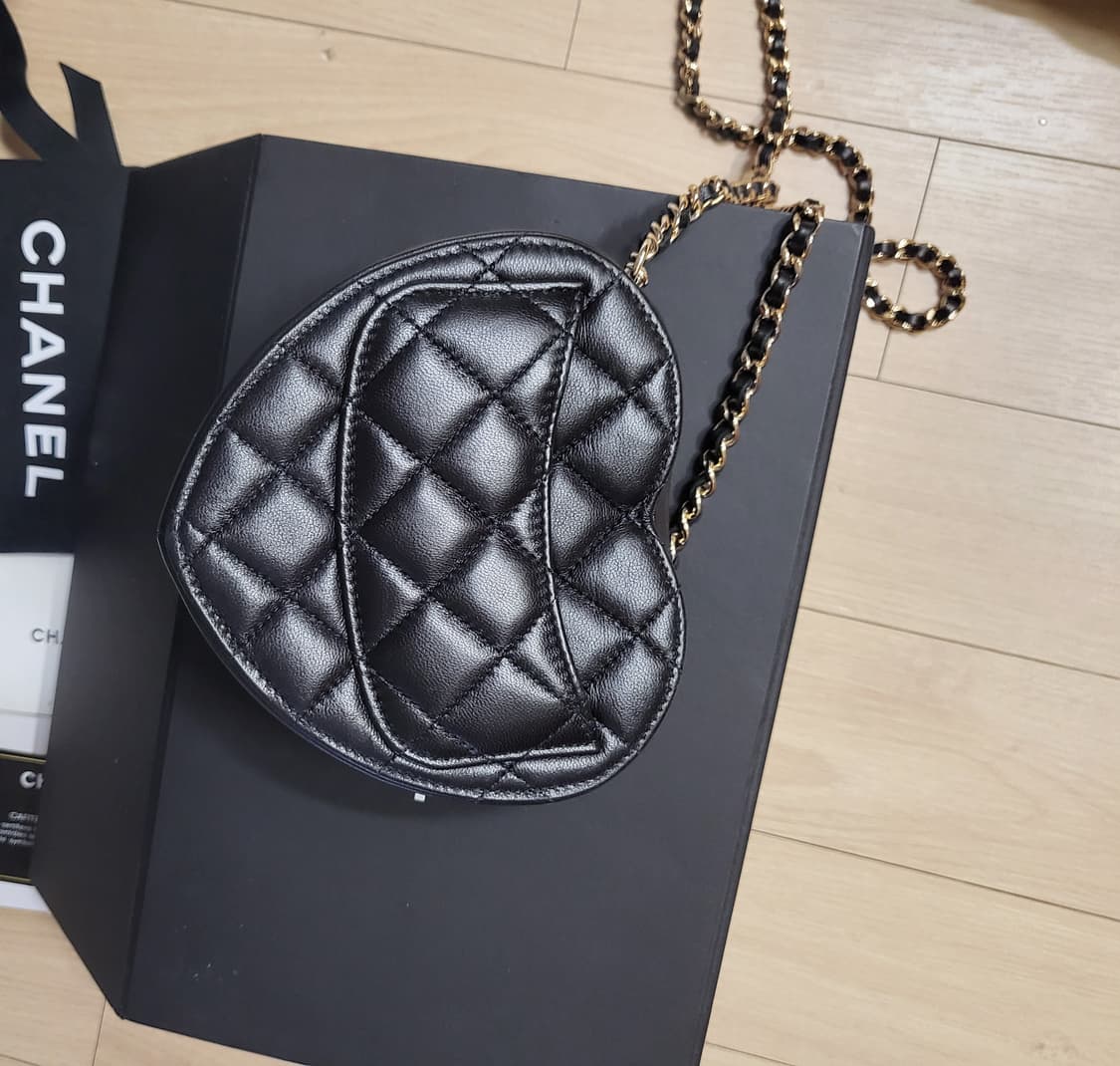 정품 샤넬 하트백 스몰 블랙 상품이미지8