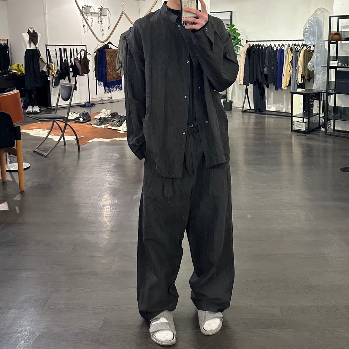 요크 비대칭 자켓 상품이미지5