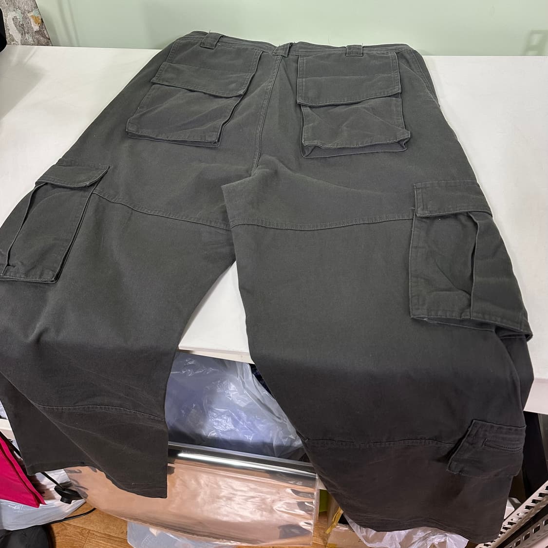 L 감마갤러리 진그레이 와이드핏 멀티카고 코튼팬츠 상품이미지5