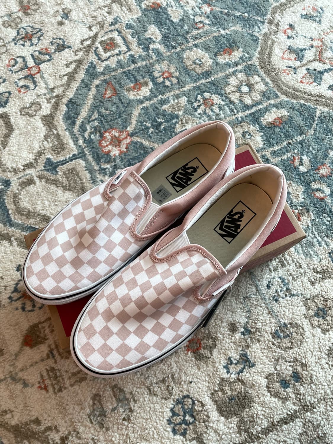 반스 클래식 체커보드 슬립온 핑크 (새제품,270) 상품이미지2