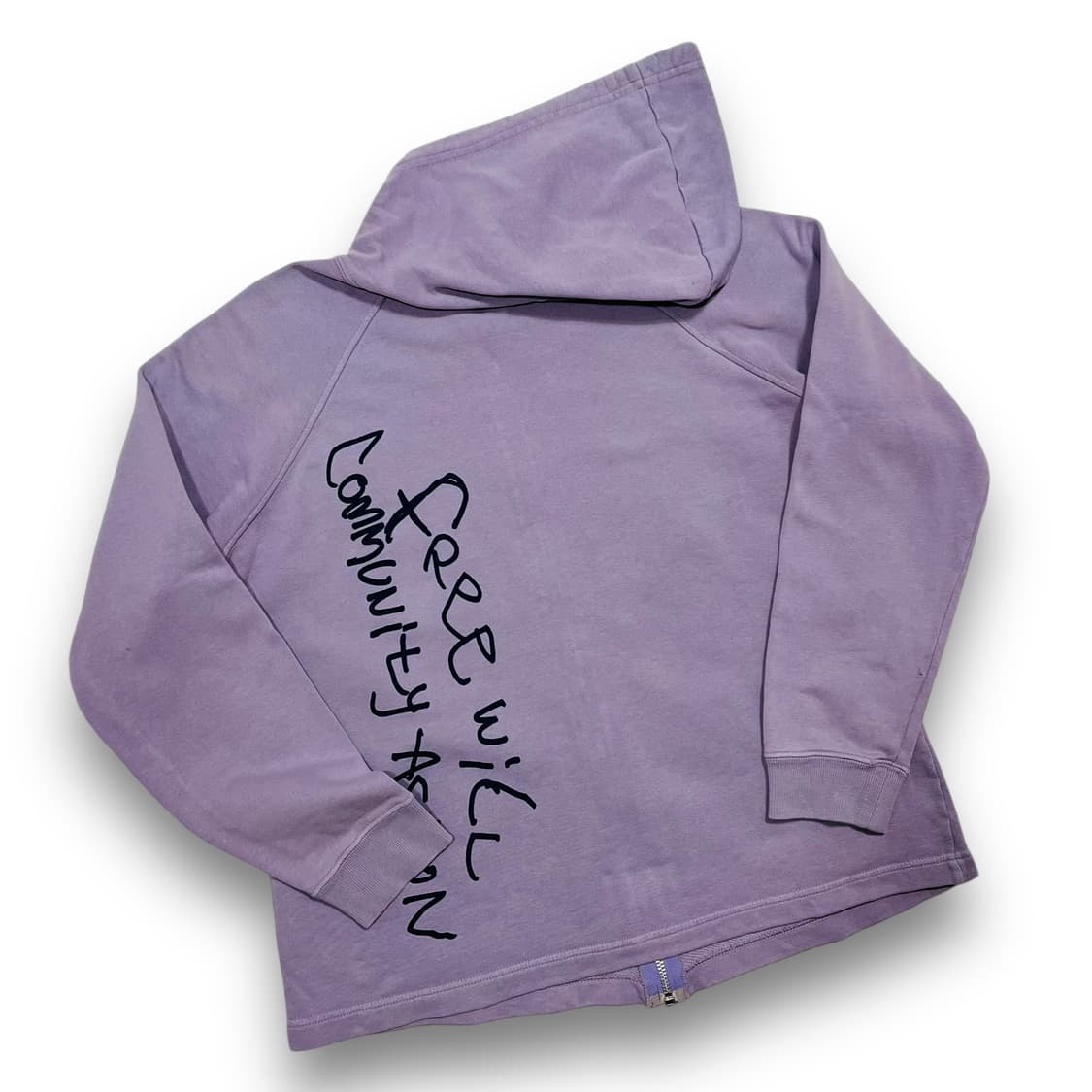 오존 커뮤니티 라이언 로고 빈티지 퍼플 후디 집업 상품이미지5