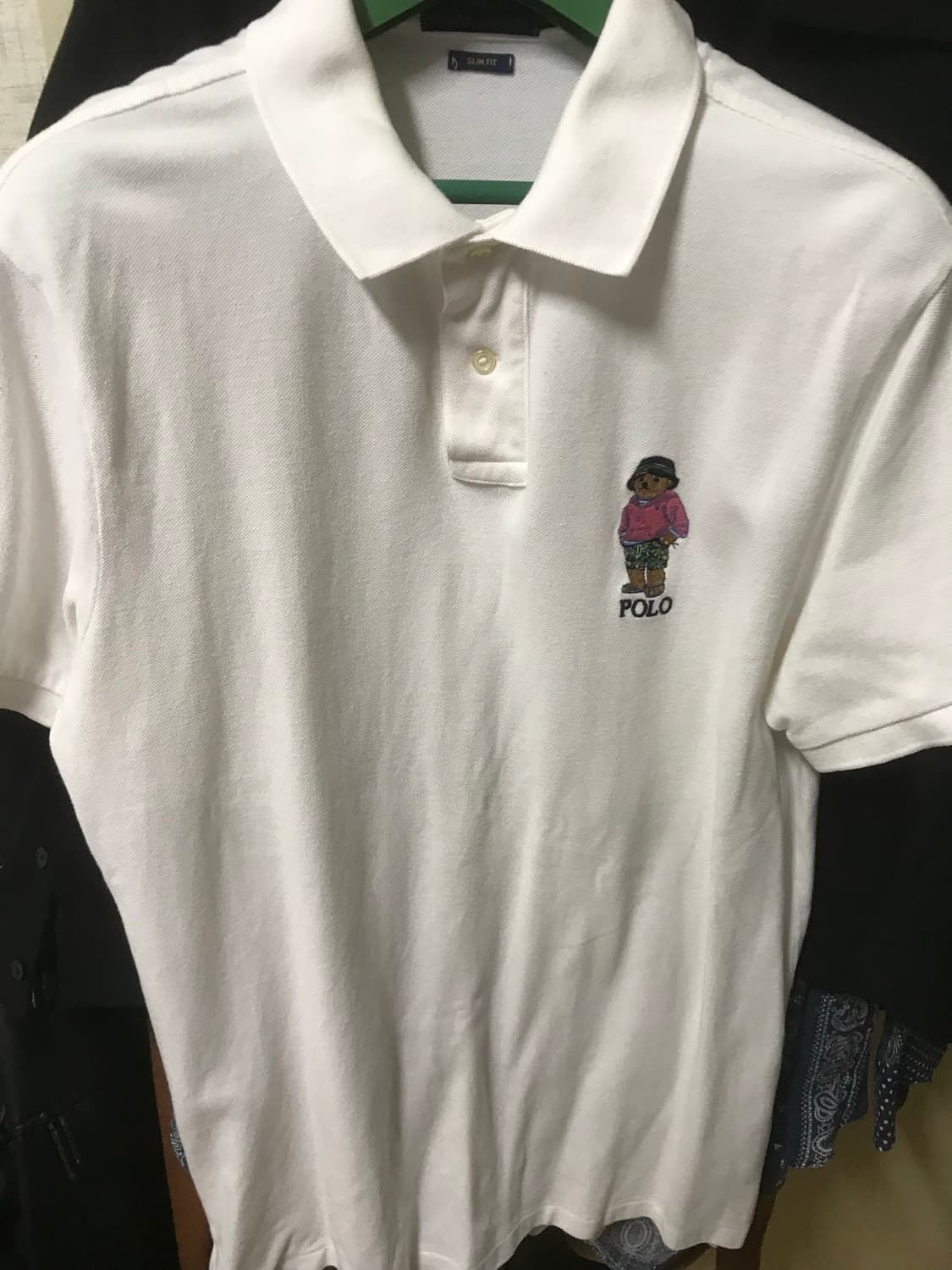 폴로 랄프로렌 핑크베어 카라티L 상품이미지2