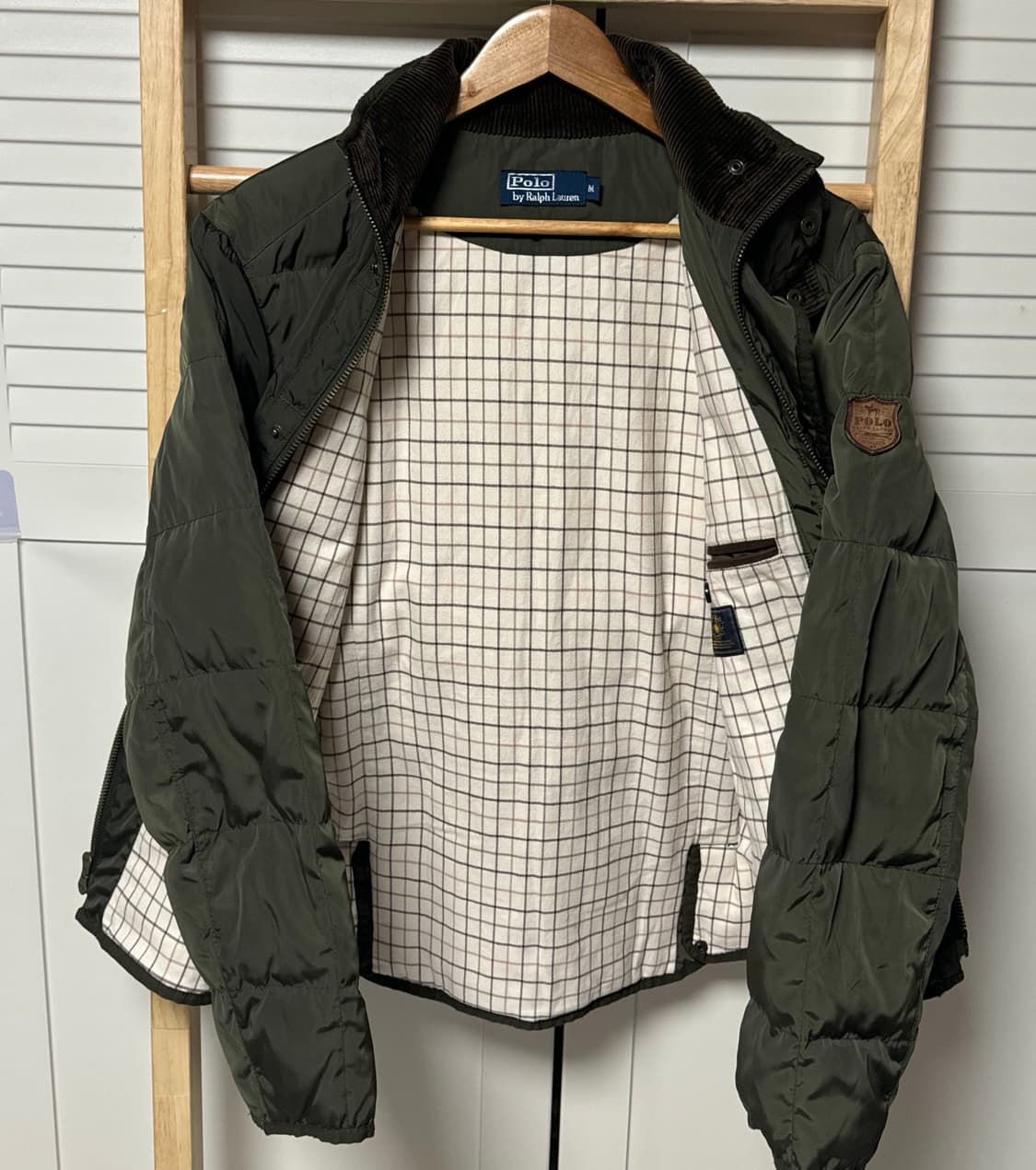 폴로 랄프로렌 코듀로이 카키 패딩 점퍼 자켓 상품이미지7