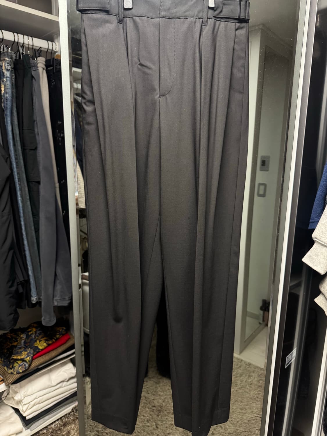 준지 24ss 코어 울플리츠 팬츠 44 상품이미지3