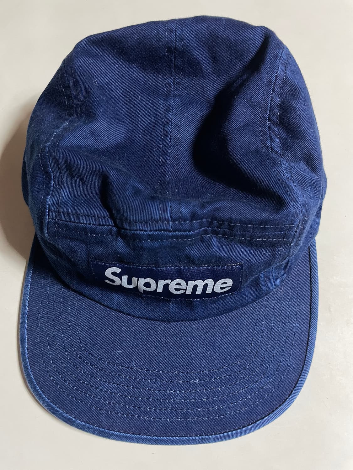 슈프림 워시드 치노 트윌 캠프캡 인디고 - 25S 상품이미지2
