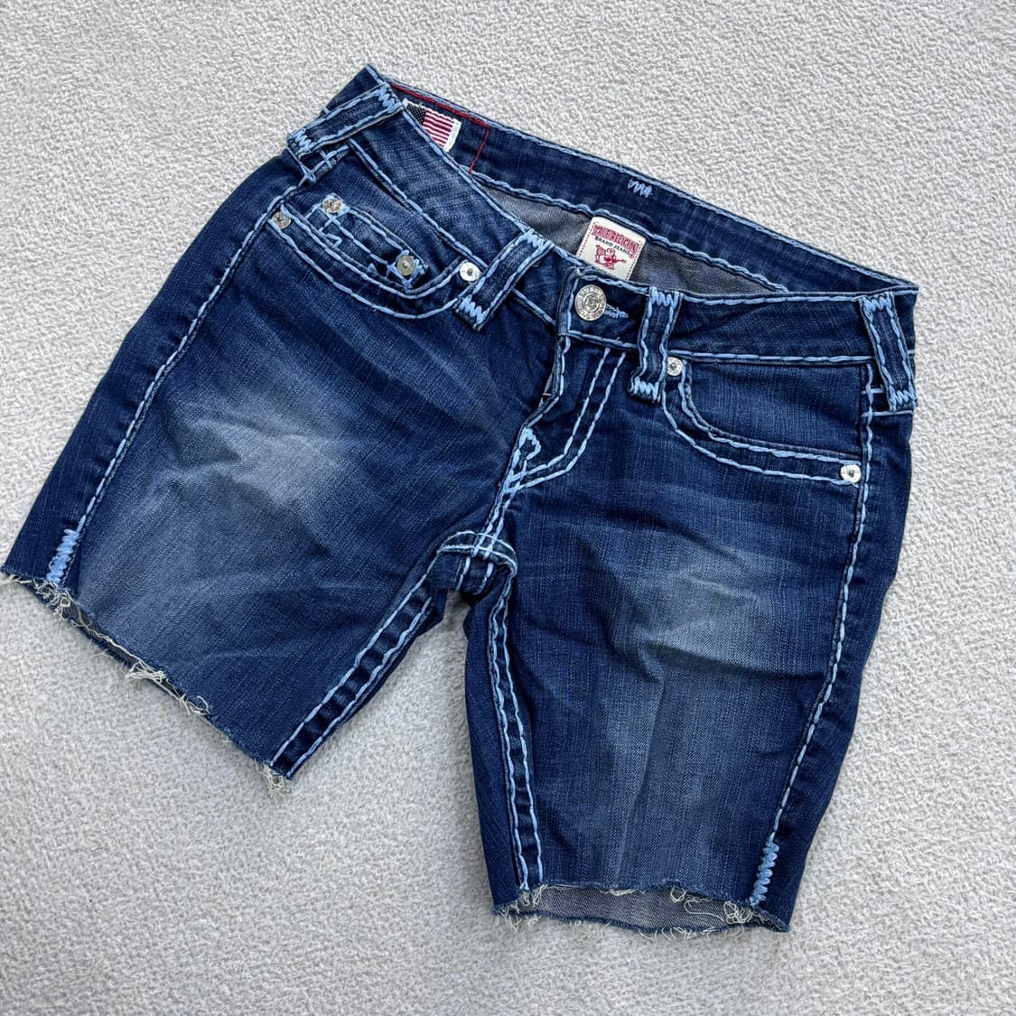 27 트루릴리전 데님 숏 팬츠 0406E 상품이미지1