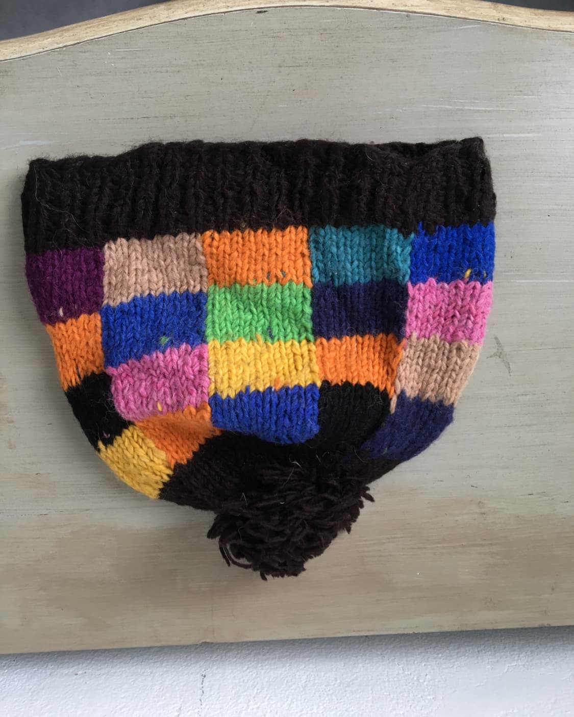  pom patch work point knit beanie 상품이미지4