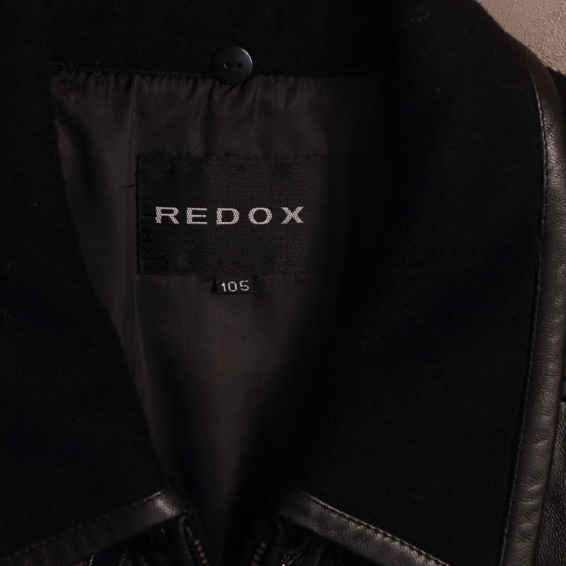 90's 빈티지 울 레더 블루종 봄버자켓 A1473 상품이미지3