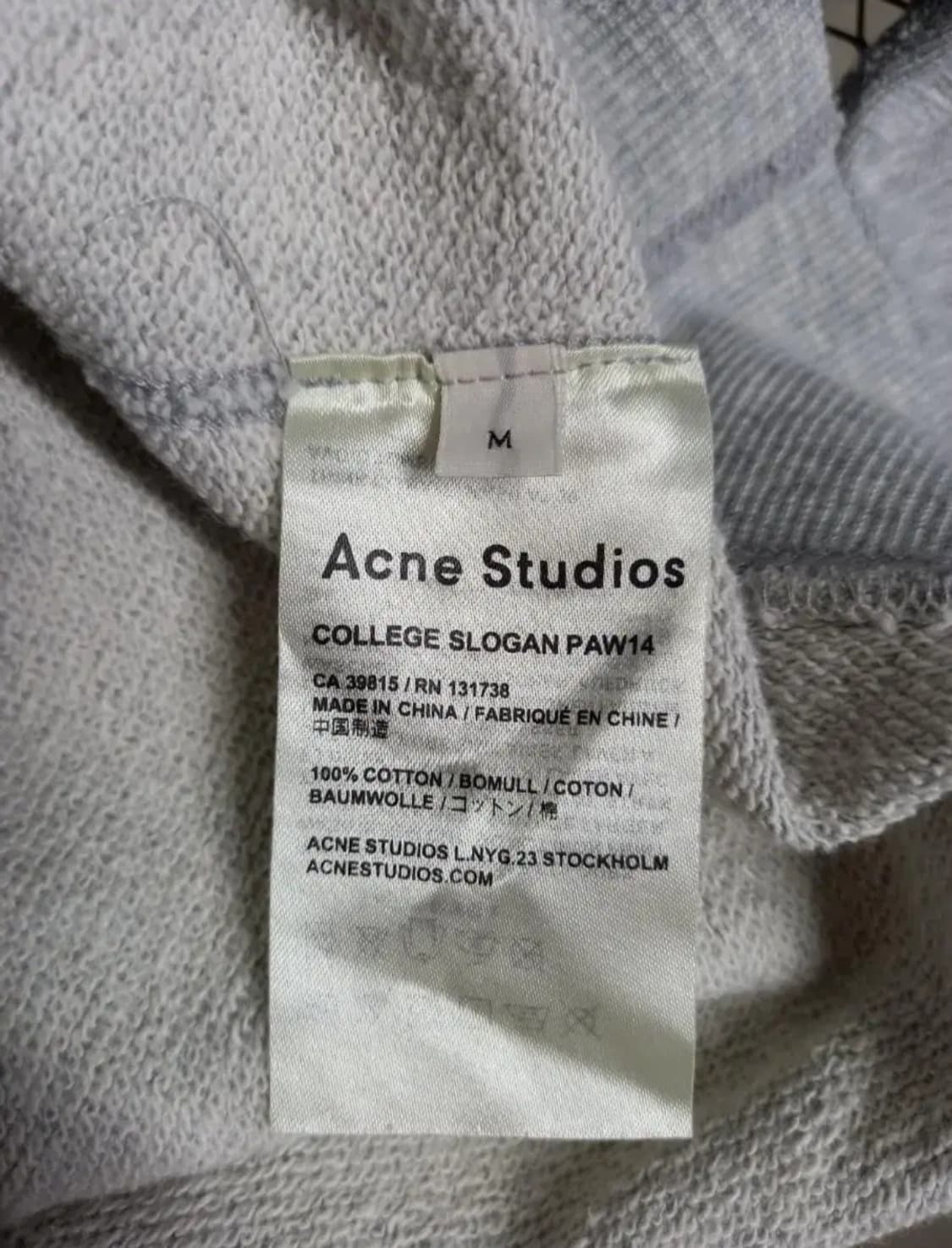 정품 아크네스튜디오 ACNE 맨투맨 남여공용 M 상품이미지9