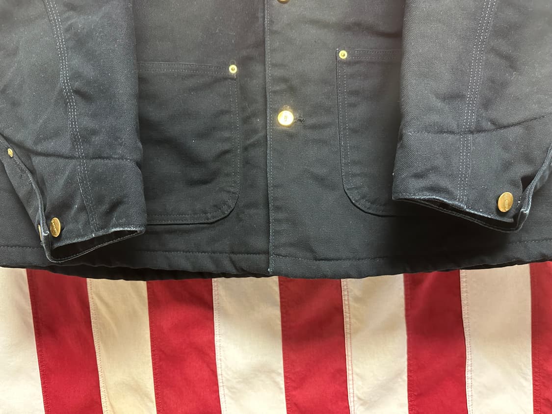 carhartt c01 chore coat black usa made 상품이미지3