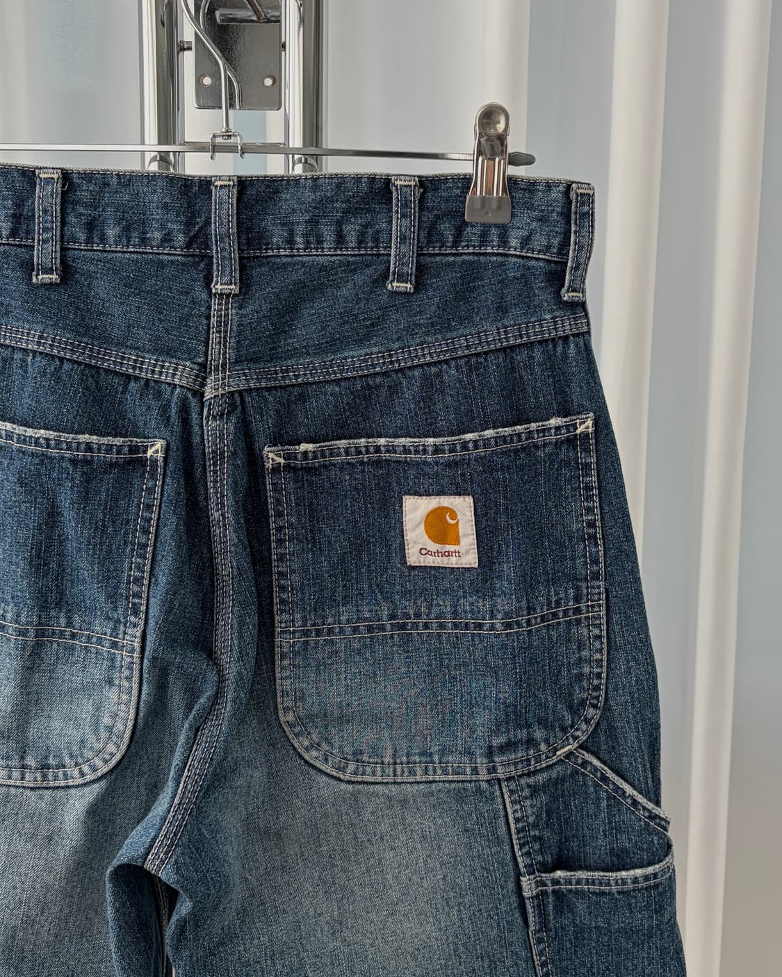 [28인치]칼하트 JPN 카펜터 버뮤다 데님 팬츠 상품이미지5