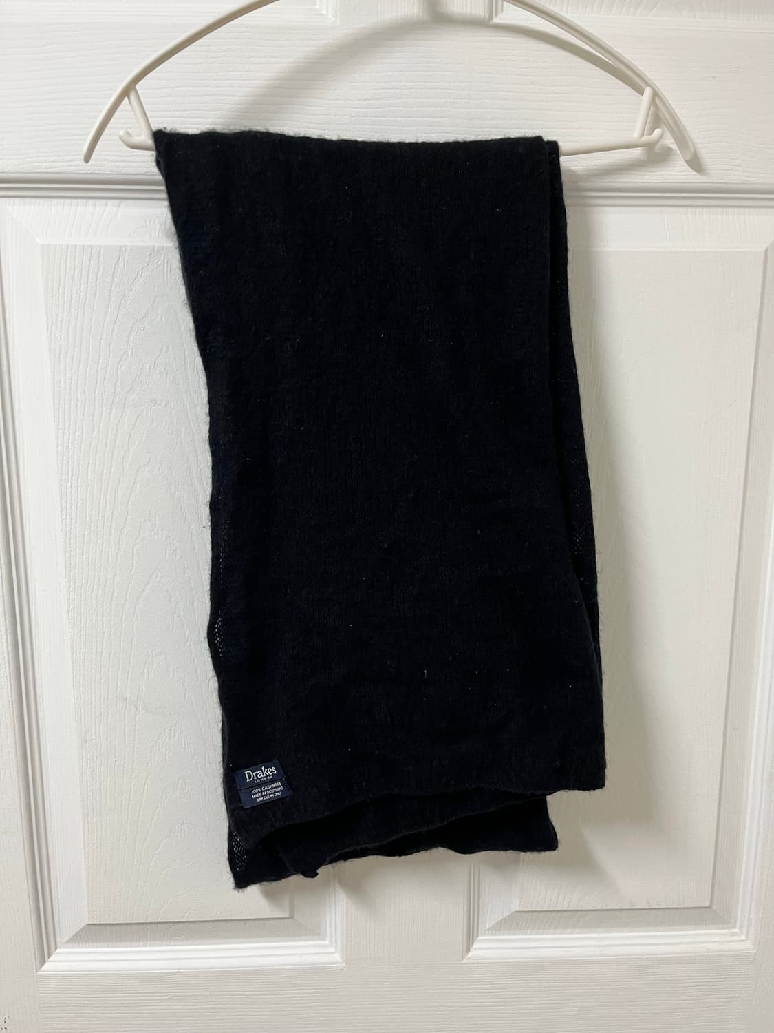 드레익스 머플러 스카프 캐시미어 100% 블랙 상품이미지2