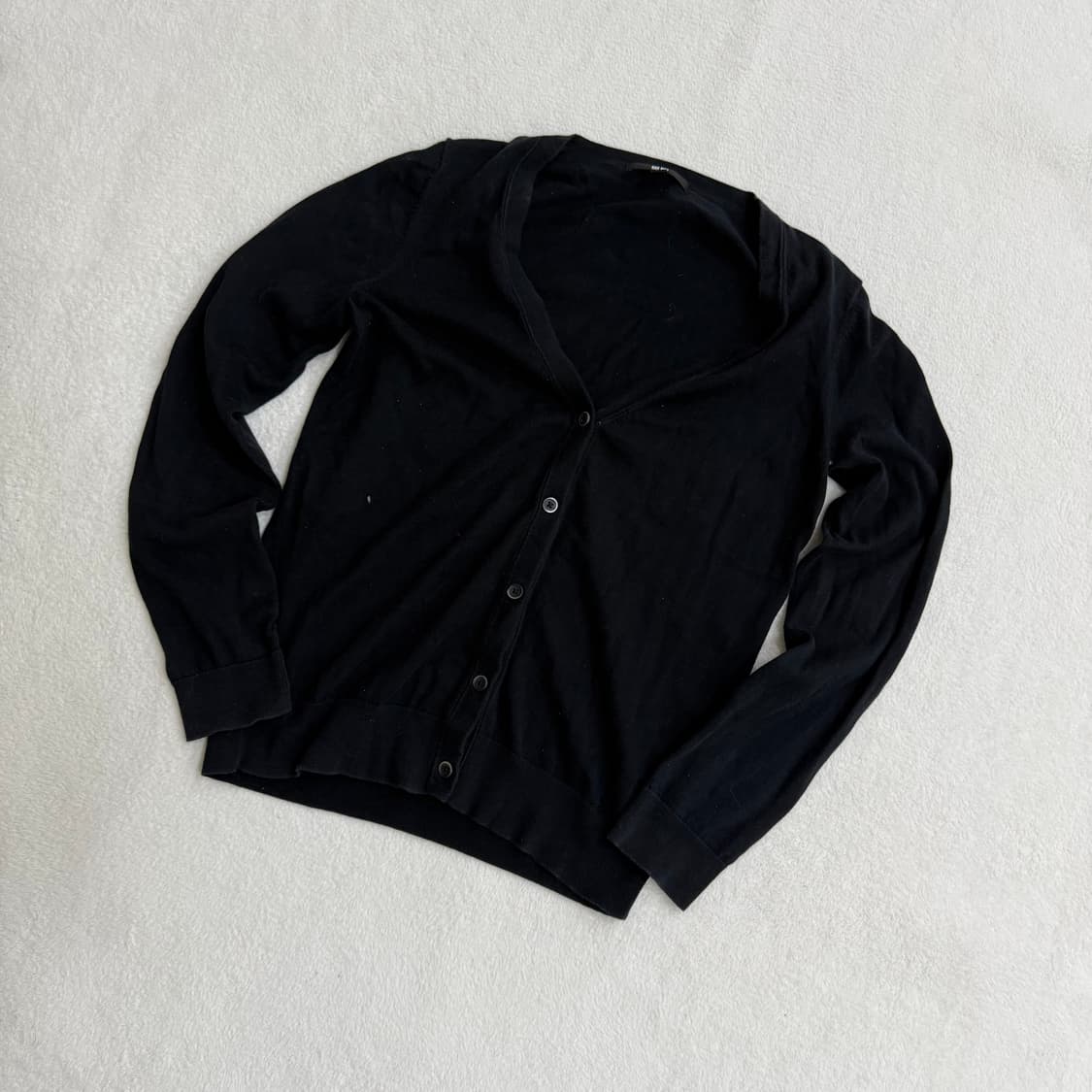 M 유니클로 코튼 V넥 가디건 0324T 상품이미지1